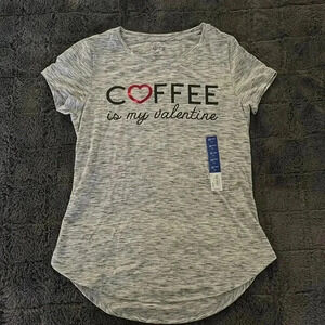 NWT - Coffee is my valentine T-shirt